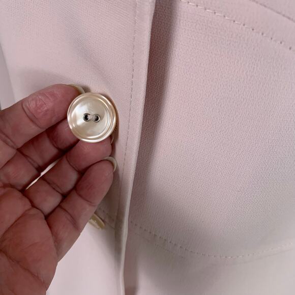 Tahari ASL Size 14 Women's Blazer Jacket Pink With Flower Brooch Formal - Picture 7 of 9